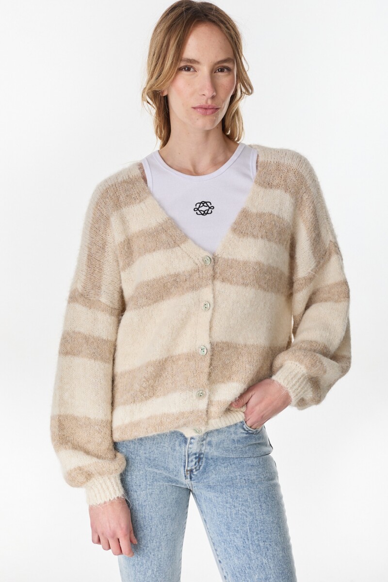 Cardigan Clover Crudo/Beige