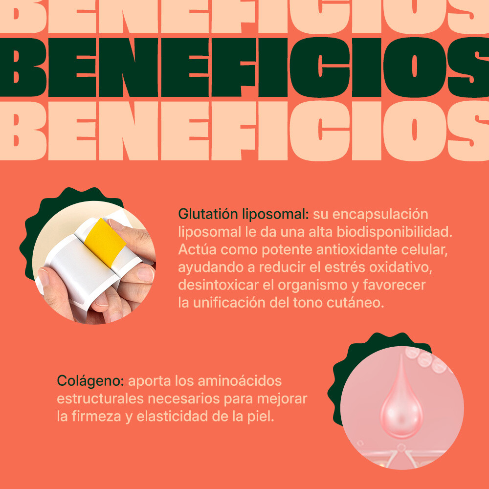 Film Intensivo de Glutatión Liposomal y Colágeno Film Intensivo de Glutatión Liposomal y Colágeno