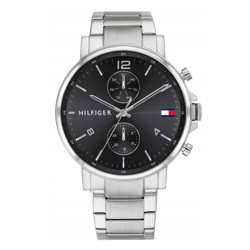 Reloj Tommy Hilfiger 1710413 para hombre con correa de acero Negro
