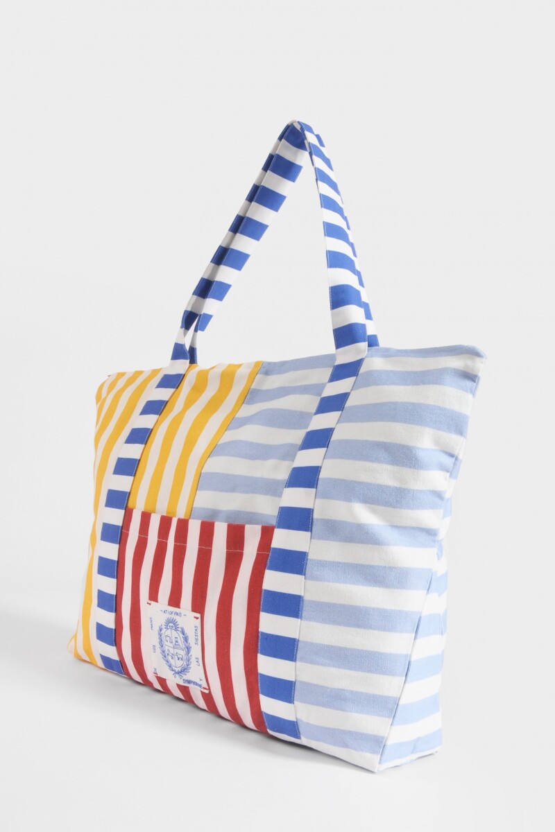 Bolso rayado Yorugua multicolor