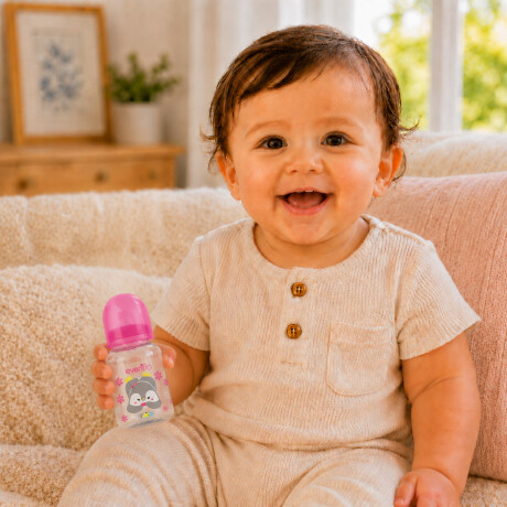 Mamadera Evenflo Forest Bebés 0-3M 120Ml Tetina Flujo Lento Rosa