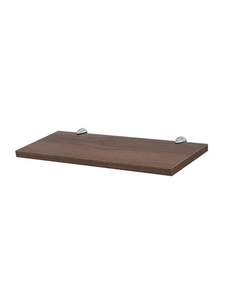 ESTANTE CON SOPORTE NOGAL MARRON