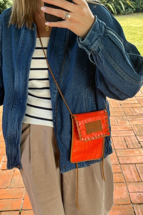 Cel Bag Crocco Naranja