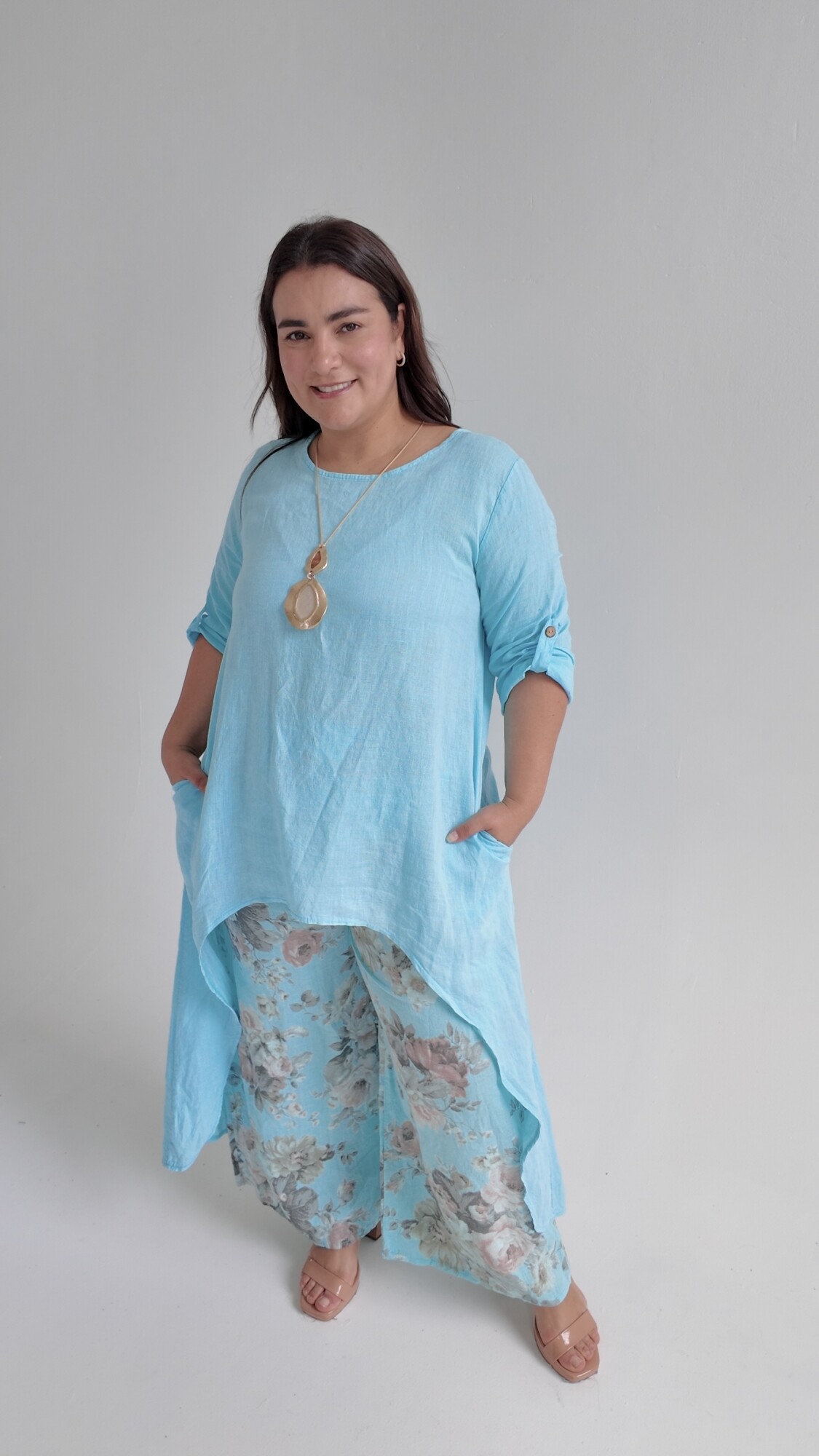 Blusa Bilbao Celeste