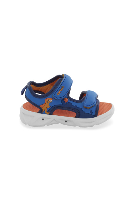 Sandalias futura con luces y velcro, diseño dino Sin color
