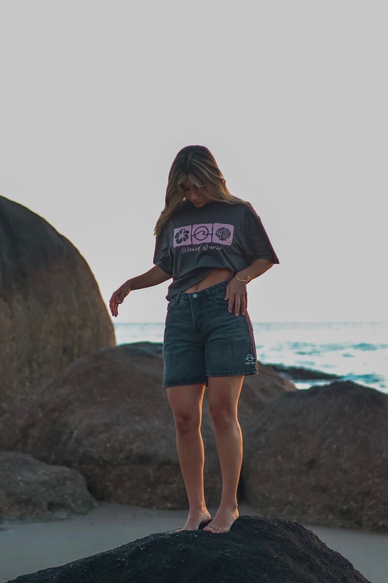 Short Denim Boarder / Negro 