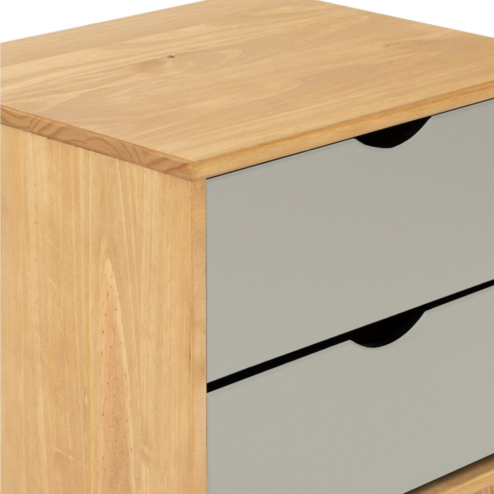 Mesa De Luz Madera Maciza Nordica 2 Cajones - Linea Dublin Mesa De Luz Madera Maciza Nordica 2 Cajones - Linea Dublin