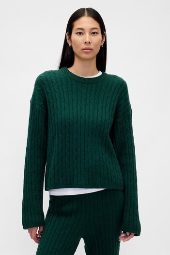 Buzo Cashsoft Ochos Mujer Evergreen Glamour