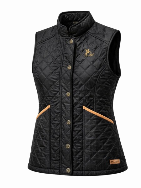 Chaleco Capitoneado con bolsillo frontal Negro