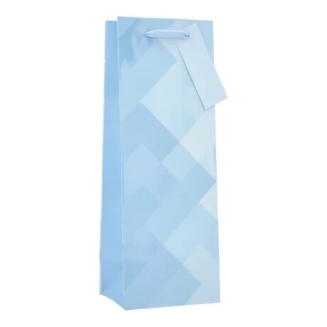 Bolsa Botella Top Diseño Moderno Celeste