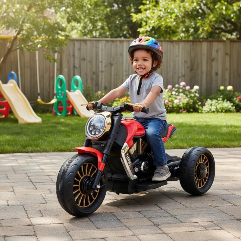 Moto TRUENO a Bateria 12V con Luces y Sonido Bebesit - Rojo Moto TRUENO a Bateria 12V con Luces y Sonido Bebesit - Rojo