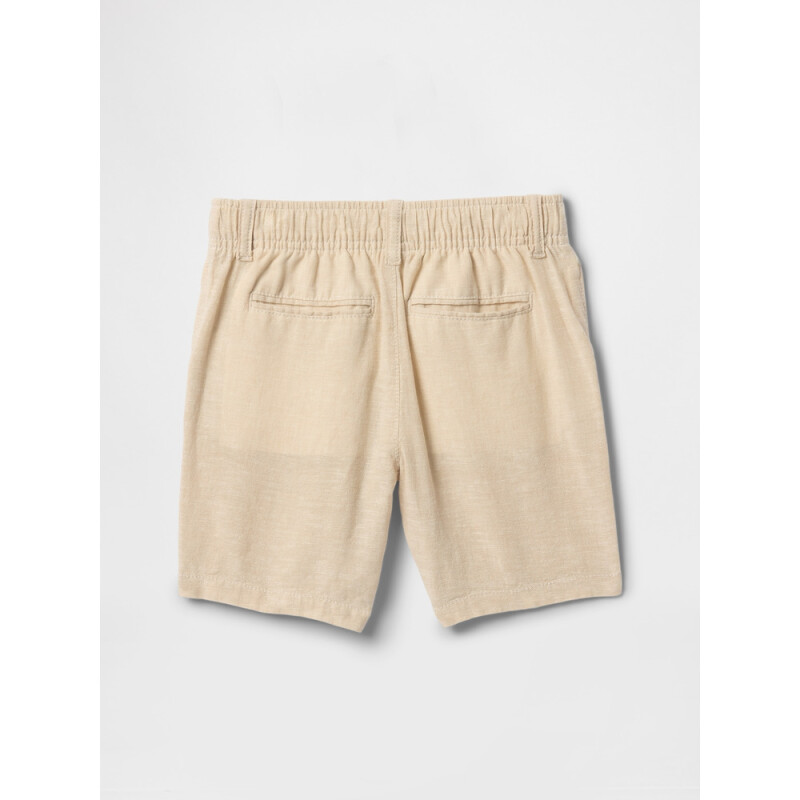 LINEN SHORT SP25 OATMEAL