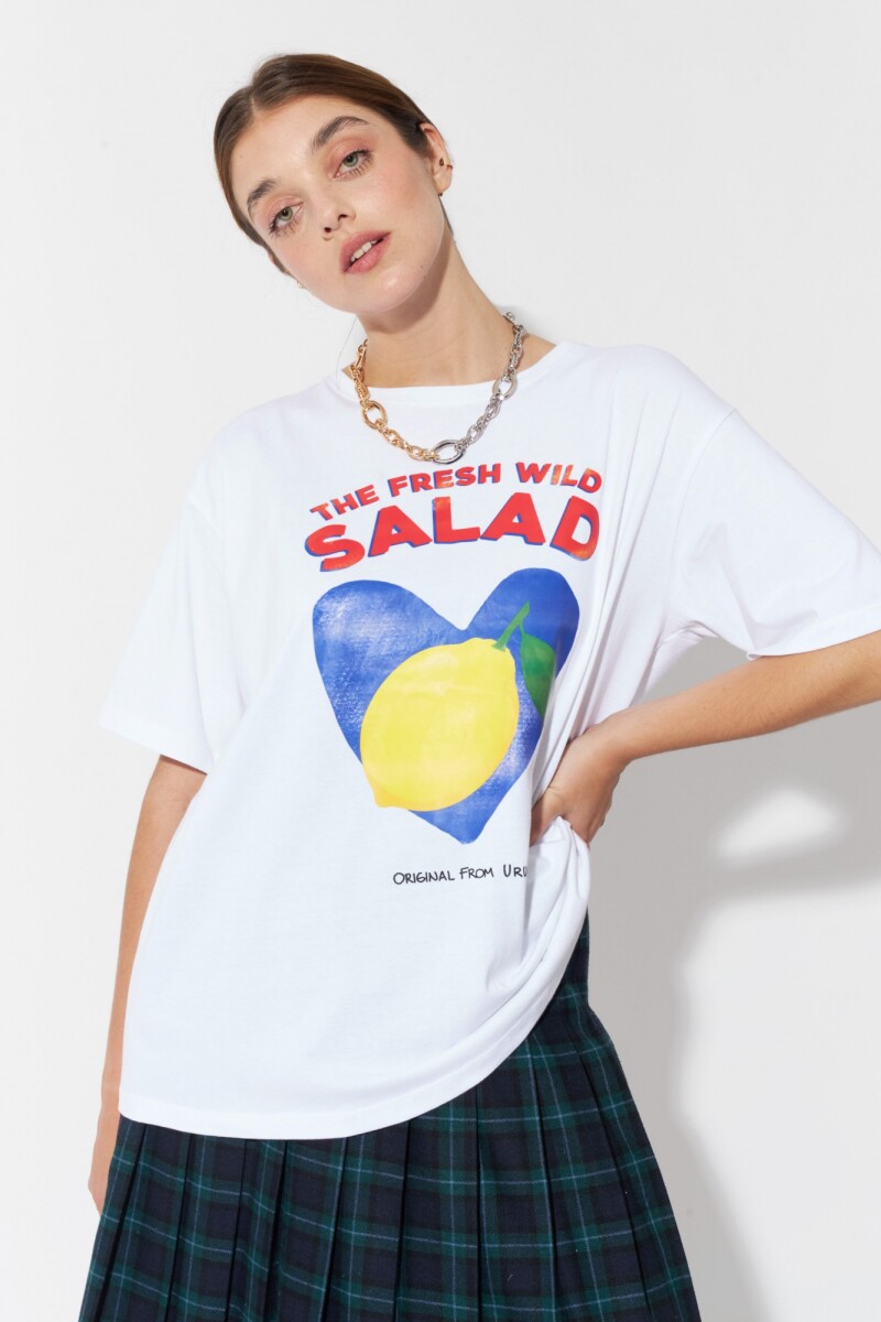 T shirt fresh salad - blanco 