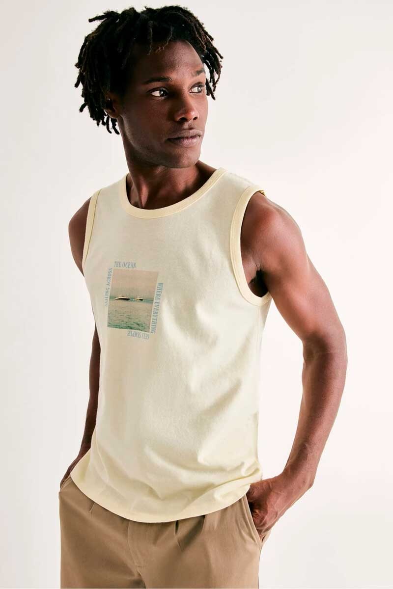 MUSCULOSA HERING ESTAMPADA 4ADD/NHLEN Amarillo