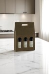 Caja c/ventana 3 botellas 27x9x38,5 - 33027 - PELLE MARRONE Caja c/ventana 3 botellas 27x9x38,5 - 33027 - PELLE MARRONE
