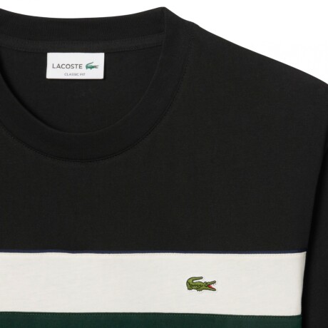 REMERA LACOSTE COLOR BLOCK Black