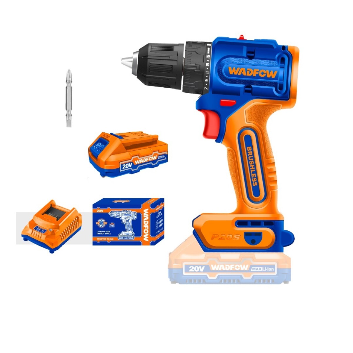 Atornillador Wadfow Wcdp5521 20V Con 1 Batería Ub 