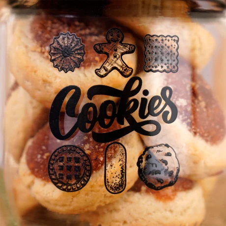 Frasco Herevin vidrio 425ml linea Black Cookies Frasco Herevin vidrio 425ml linea Black Cookies