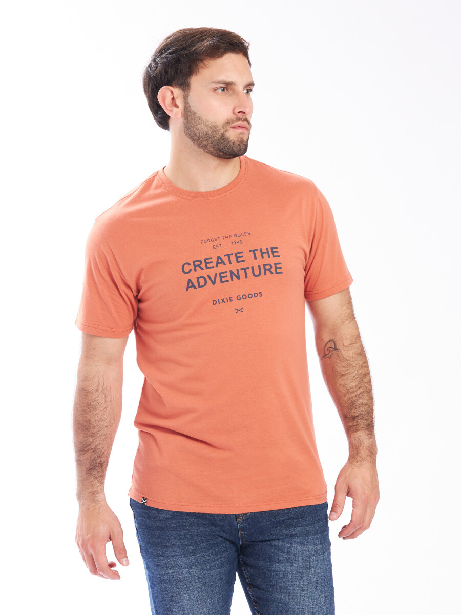 T-SHIRT ERIE DIXIE - Naranja 