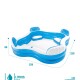 INTEX PISCINA FAMILIAR INFLABLE 4 ASIENTOS C/RESPALDO 990 LI Intex Piscina Familiar Inflable 4 Asientos C/respaldo 990 Li