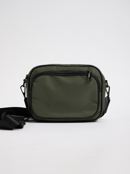 Bandolera beige Verde
