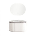 MUEBLE DE BAÑO PVC BLANCO CON ESPEJO LUZ LED MODELO LT6001-80 / MUEBLE + ESPEJO LED - 80 cm Mueble De Baño Pvc Blanco Con Espejo Luz Led Modelo Lt6001-80 / Mueble + Espejo Led - 80 Cm