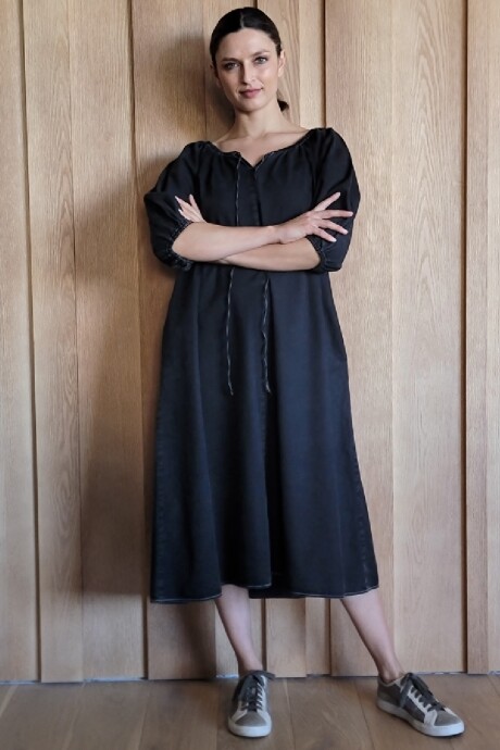 Vestido Bayahibe Denim Negro