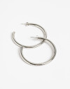 Aros Argollas Metal Aros Argolla De Acero - Plateado