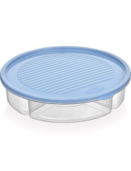 RECIPIENTE REDONDO 5 DIVISIONES 2000ML C/TAPA SURTIDO CELETE-GRIS-ROSA 25x25x5.5cms RECIPIENTE REDONDO 5 DIVISIONES 2000ML C/TAPA SURTIDO CELETE-GRIS-ROSA 25x25x5.5cms