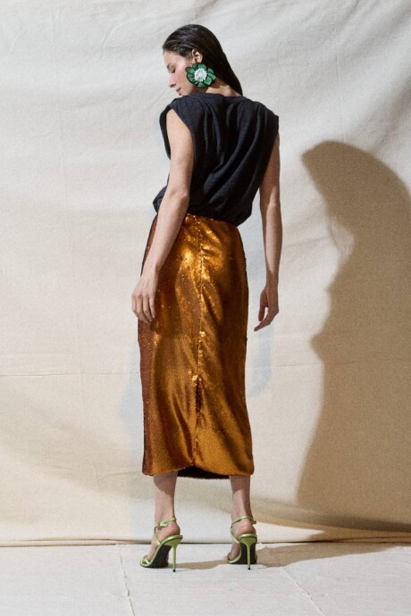 Falda Sparks Cobre Falda Sparks Cobre