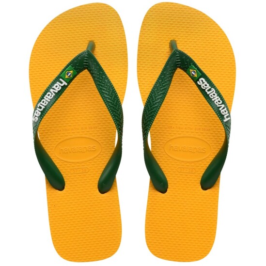 Ojotas Havaianas Brasil Logo Amarillo