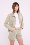 Campera de jean Verde militar