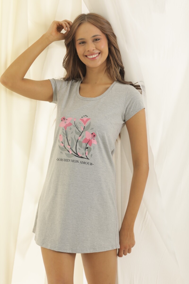 Camison con Serigrafía. - Gris. 