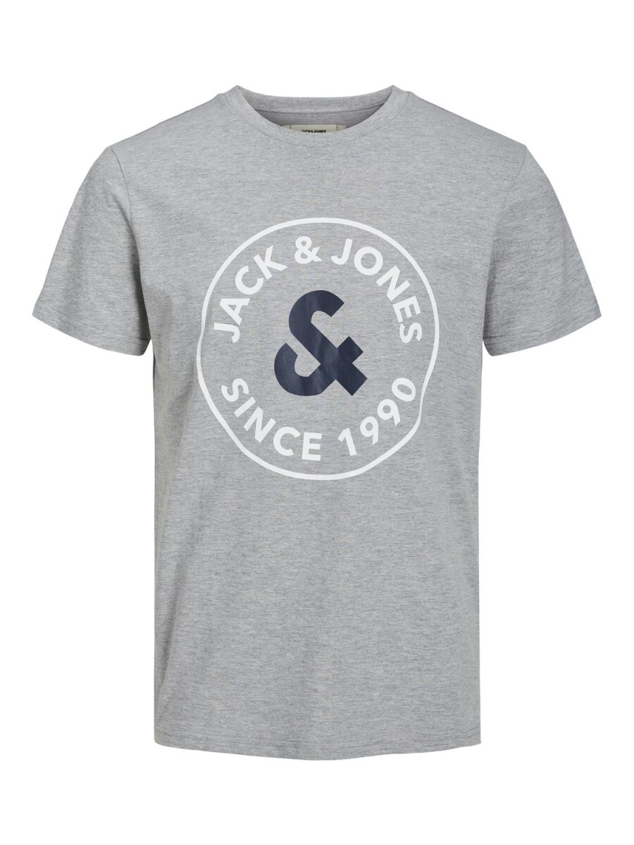 Camiseta Aaron Big-logo Core - Light Grey Melange 