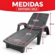 Reposera para piscina con posiciones Set X2 GRIS