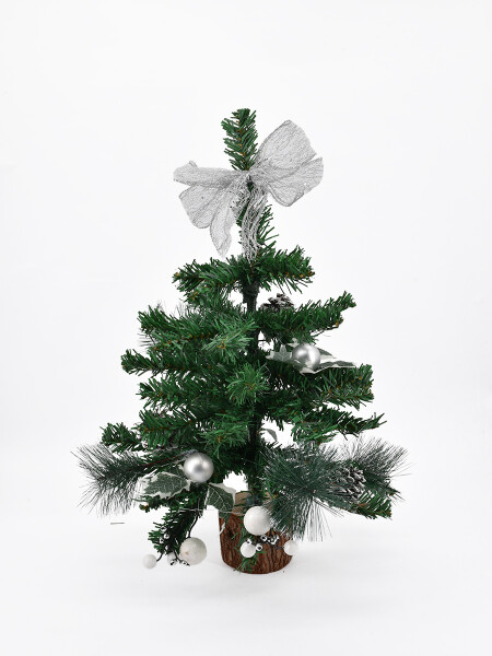ARBOL DECORATIVO CON ACCESORIOS VERDE
