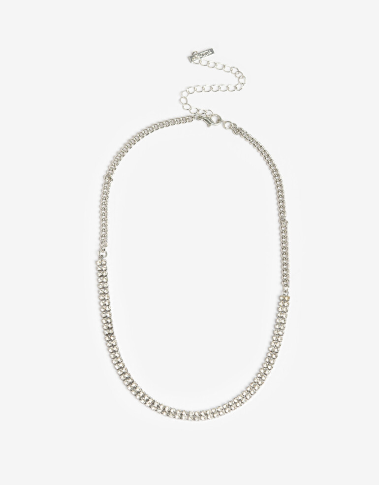 Collares Cortos Strass Collar Corto Strass Crystal - Cristal