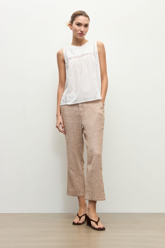 Blusa bordada blanco