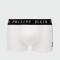 PHILIPP PLEIN - bóxer negro con diseño de calavera Blanco