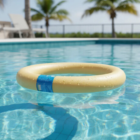 Flotador Circular Mor Flota Piscina Entretenimiento Natación Amarillo