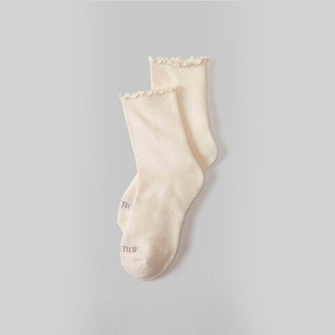 Medias The Ruffle Sock Mujer Bone