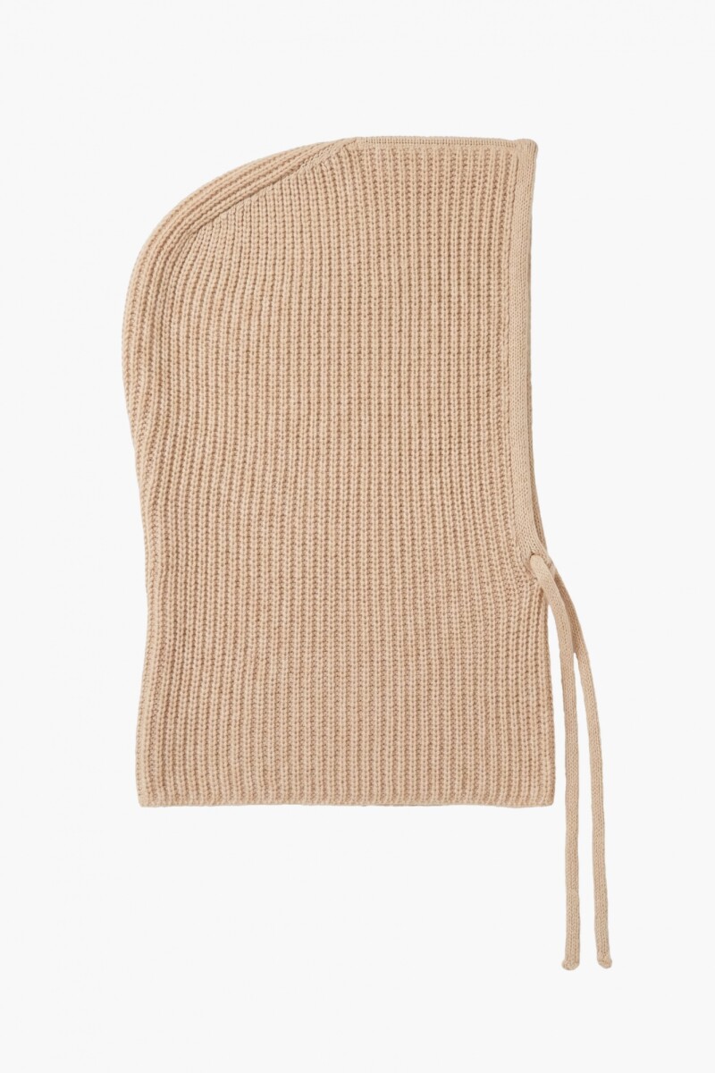 Gorro balaclava beige