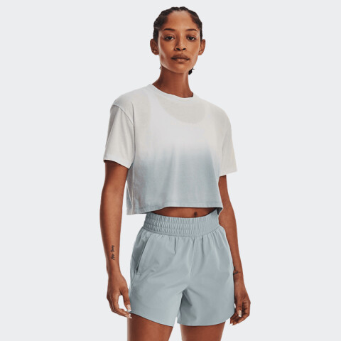 Remera Under Armour Dip Dye Crop Gris