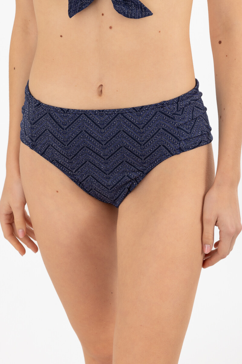 Bilbao curvy control print texturado - Azul textura brillo 