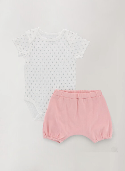 Set body y short kiki short Rosado