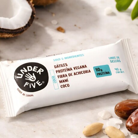 Barras De Proteína 45g Kit x12 Underfive Sabor Coco
