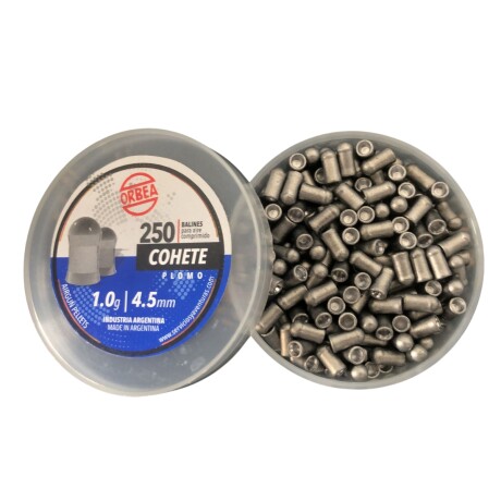 Balines COHETE Plomo cal 4.5 250un 1.0g - ORBEA Balines COHETE Plomo cal 4.5 250un 1.0g - ORBEA