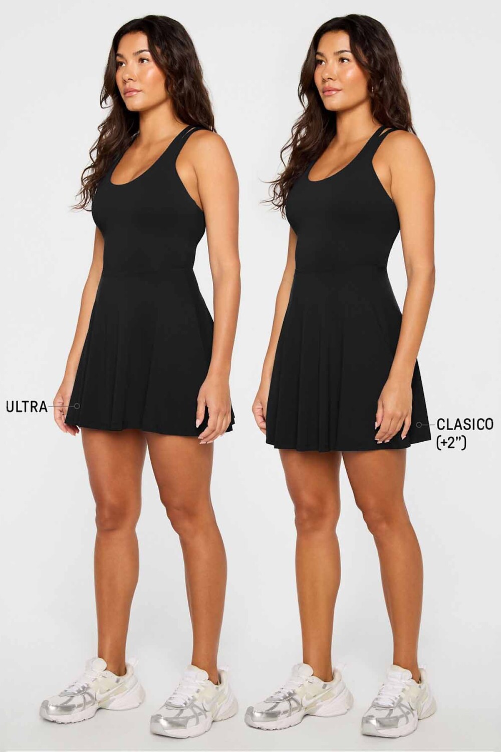 Vestido Boost Performance Dress Classic Mini Mujer Black