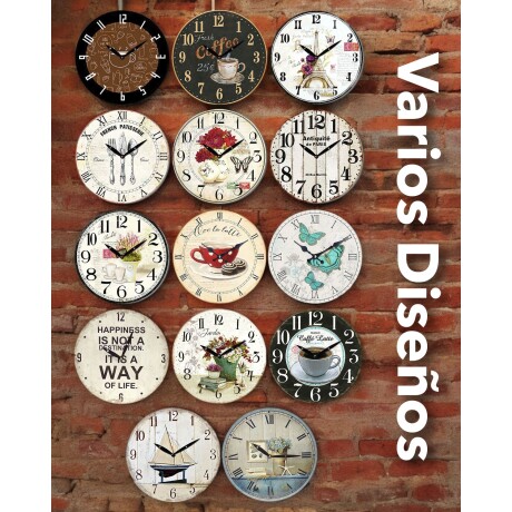 Reloj Analógico de Pared en MDF con Estampado Selecta 29cm Reloj Analógico de Pared en MDF con Estampado Selecta 29cm