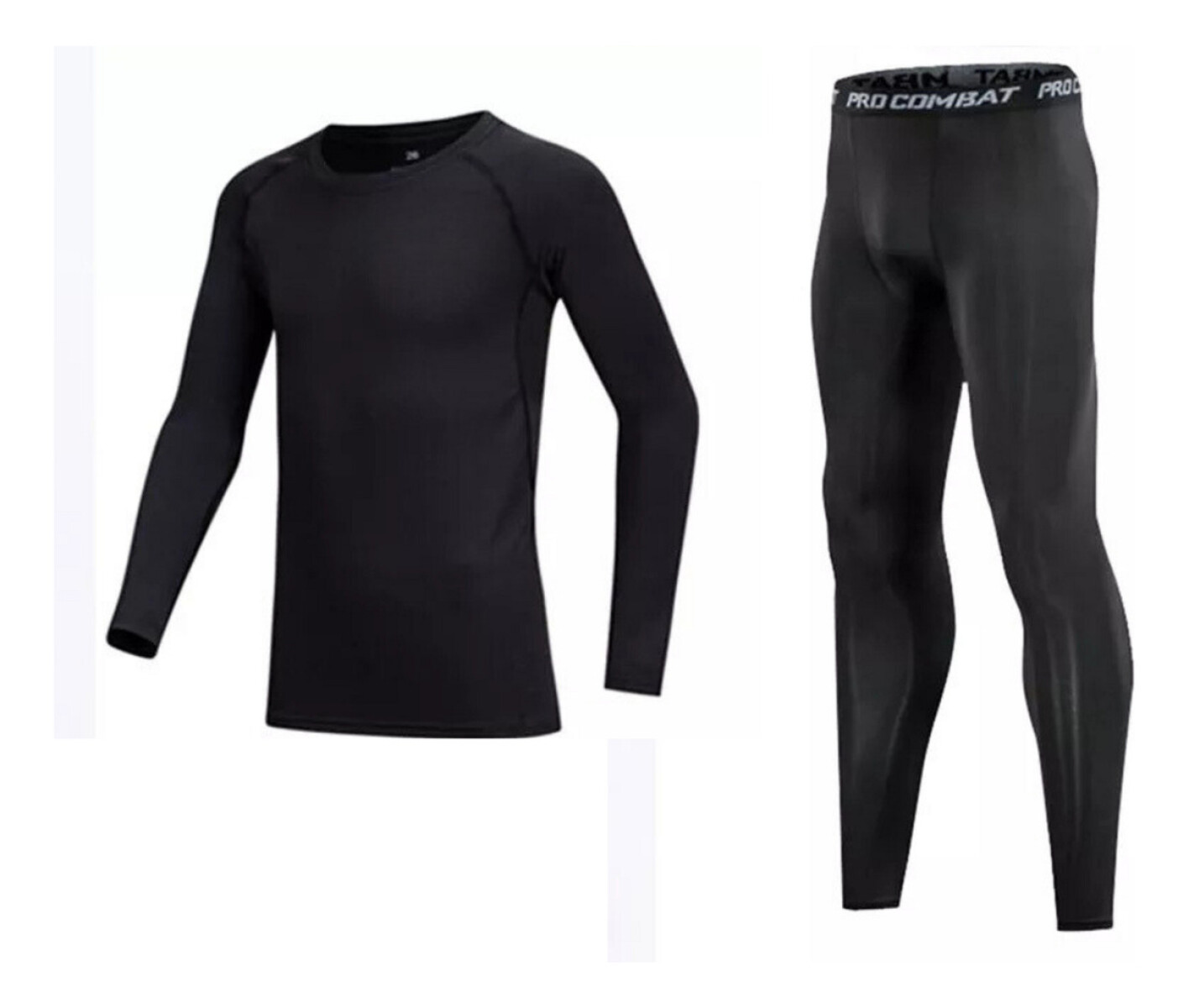 Conjunto Deportivo Infantil X2 Piezas Calza + Camiseta Negro - Negro 